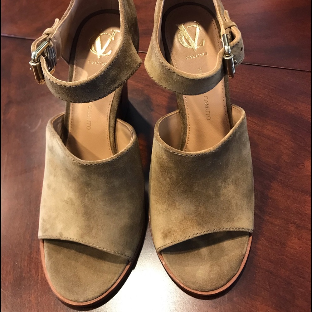 Vince Camuto tan suede